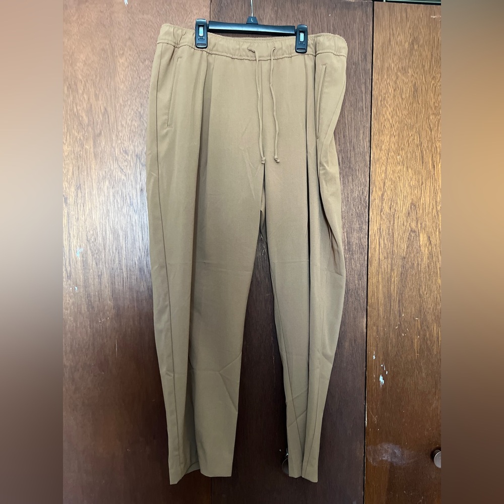 Old Navy Women's Ankle Drawstring Pants in Olive Green